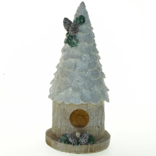 Dekorativt juletræ med belysning (batterier) (str. 26x12 cm)