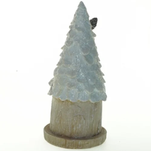 Dekorativt juletræ med belysning (batterier) (str. 26x12 cm)