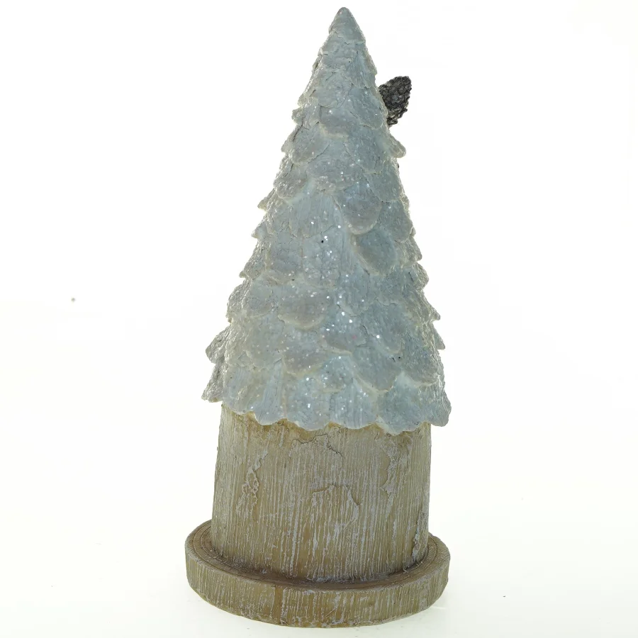 Dekorativt juletræ med belysning (batterier) (str. 26x12 cm)