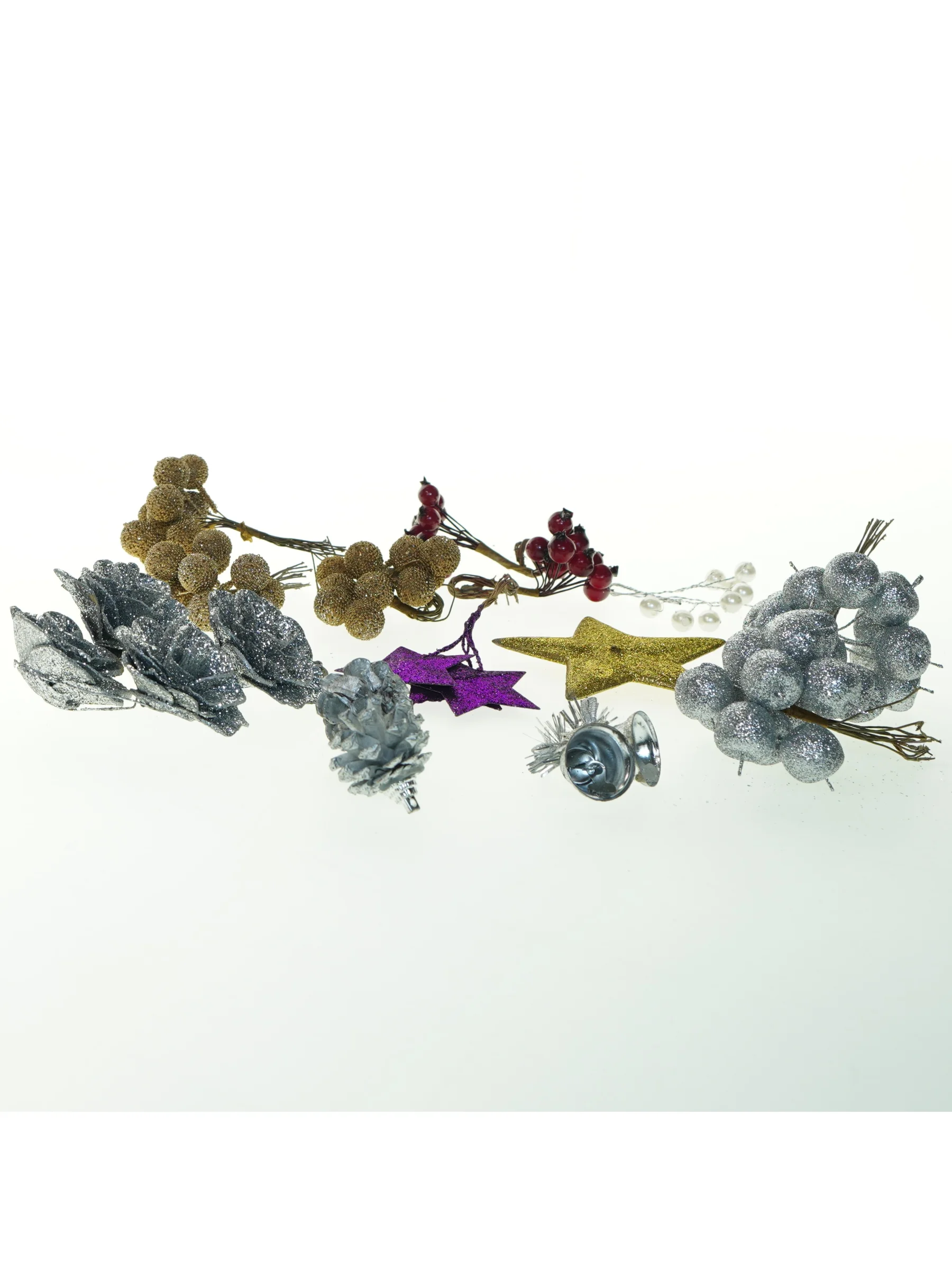 Diverse juledekorationer (str. 13x11 cm)