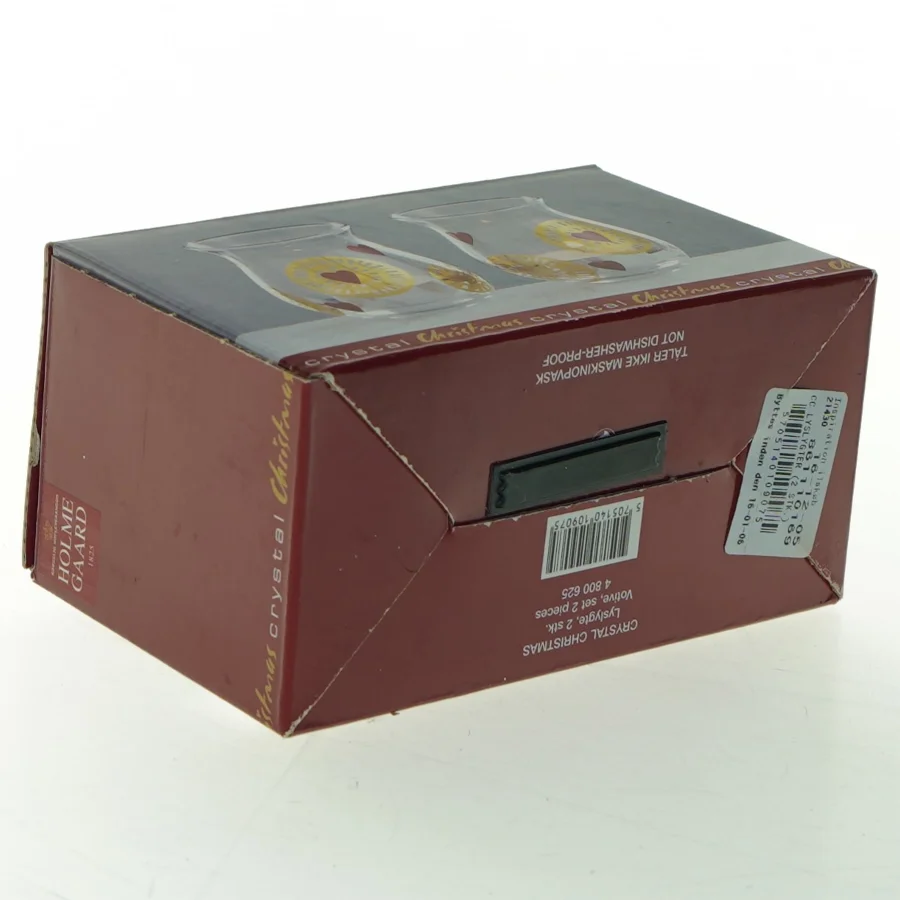 Holmegaard julelysglas fra Holmegaard (str. 7x8 cm)