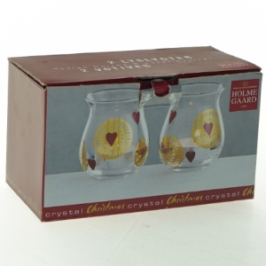 Holmegaard julelysglas fra Holmegaard (str. 7x8 cm)