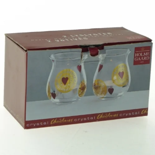 Holmegaard julelysglas fra Holmegaard (str. 7x8 cm)