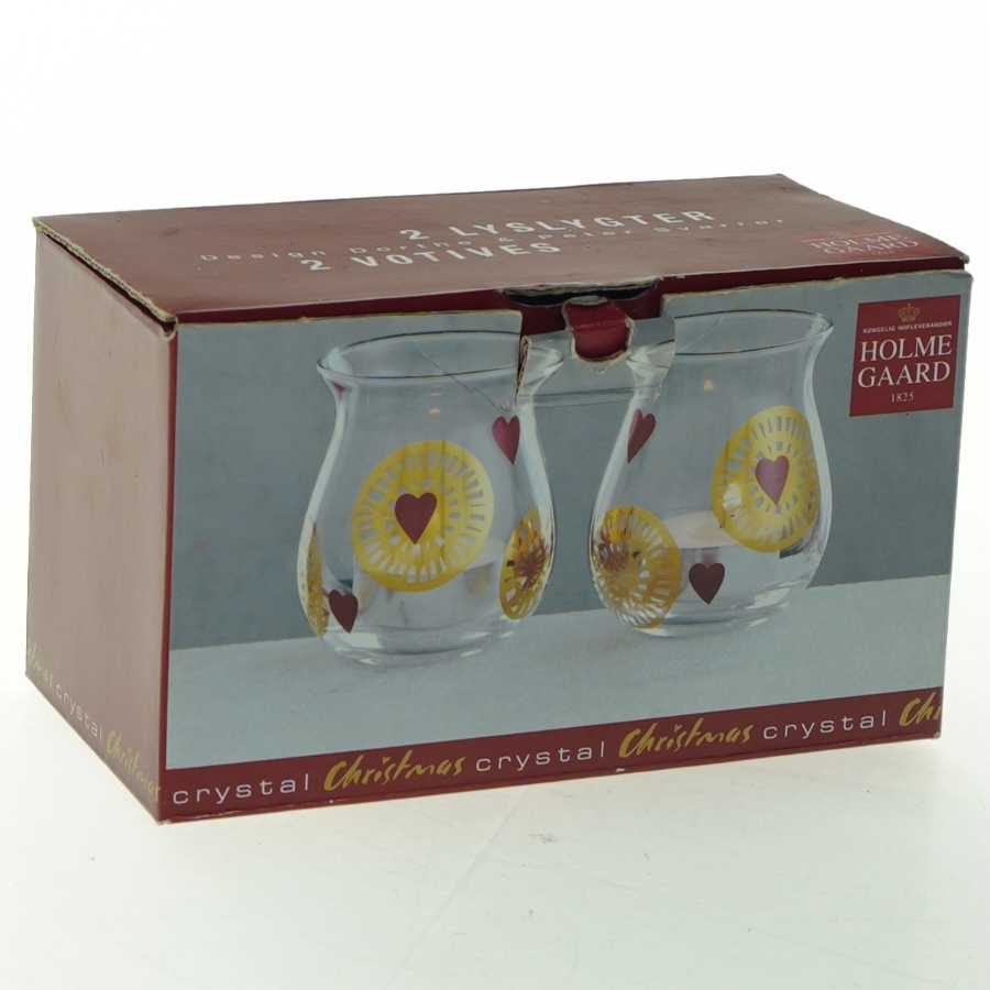 Holmegaard julelysglas fra Holmegaard (str. 7x8 cm)