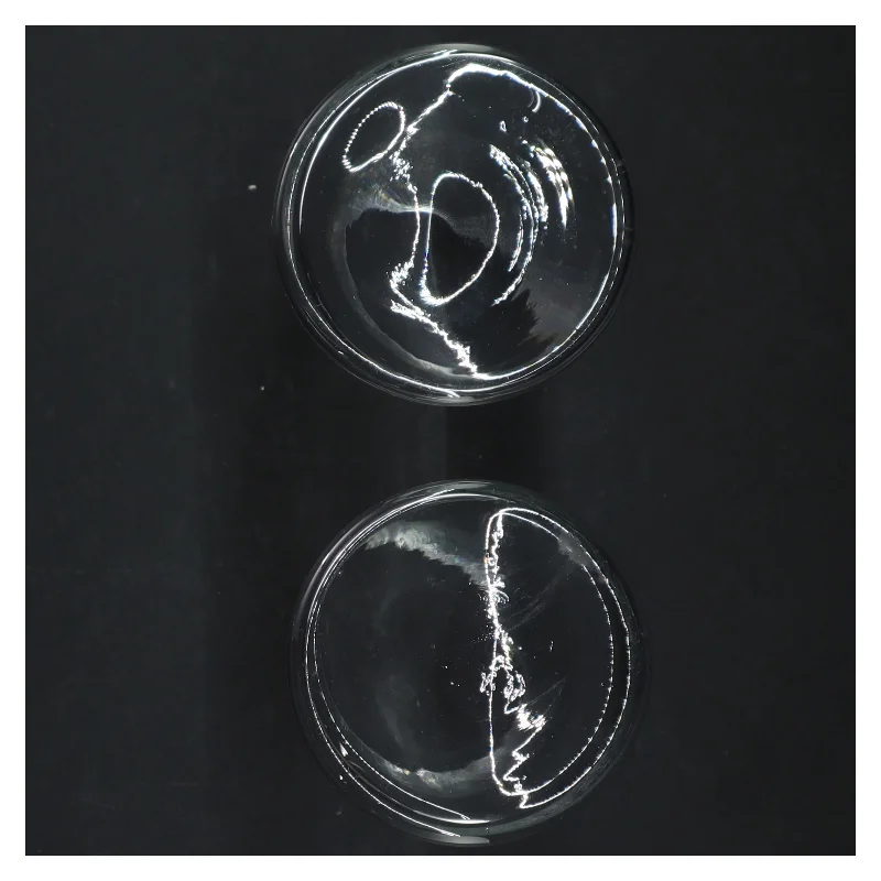 Gennemsigtige glasvaser (str. H. 15 cm. ø. 8 cm)