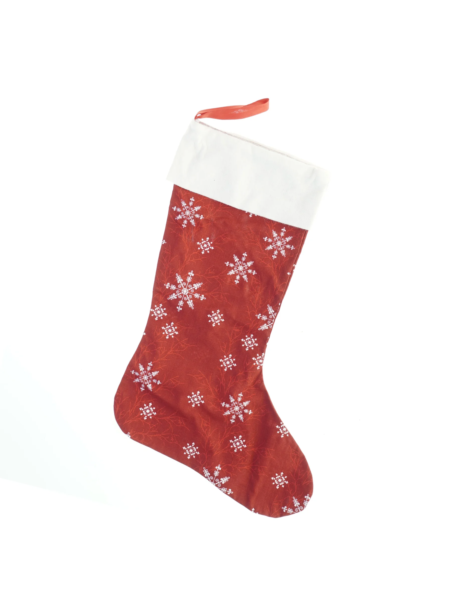 Julesok med snefnugmønster (str. 46x20 cm)