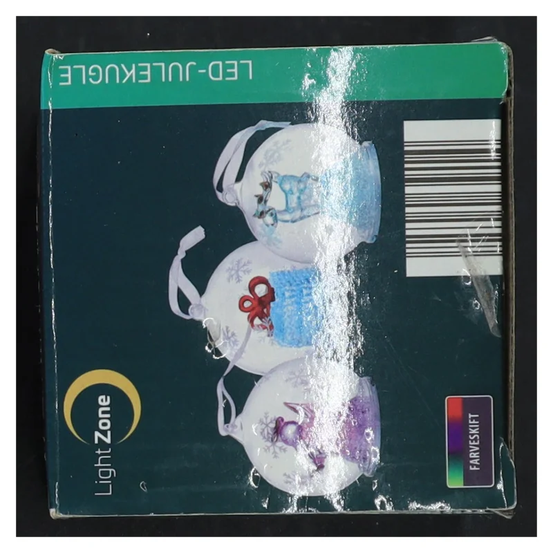 LED-julekugle fra Light Zone (str. Ø. 7 cm)