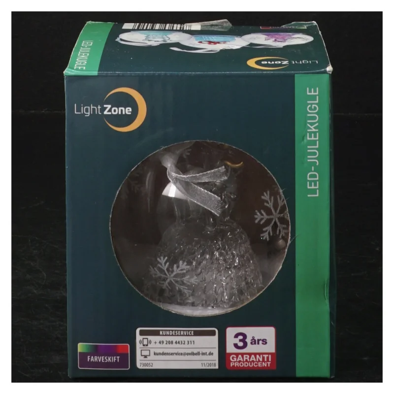 LED-julekugle fra Light Zone (str. Ø. 7 cm)