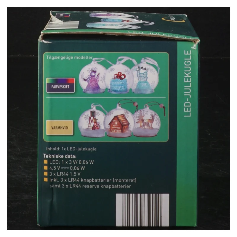 LED-julekugle fra Light Zone (str. Ø. 7 cm)