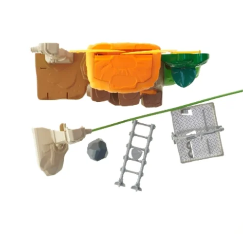 Paw Patrol vulkan til dinosaurere med svævebane - kan ikke købes i butikkerne mere (str. 25x32 cm) (DVD)