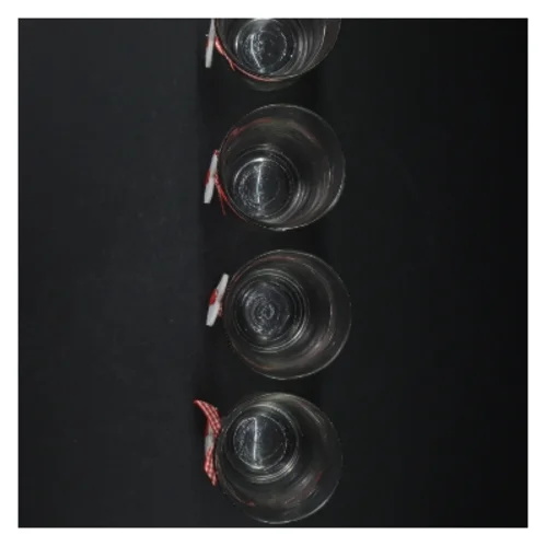 Fire advents lysestager med tallene 1-4 (str. H. 10,5 cm. ø 9 cm)