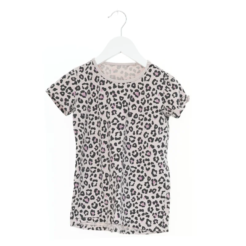Børne t-shirt str. 122 med leopardprint fra VRS 
