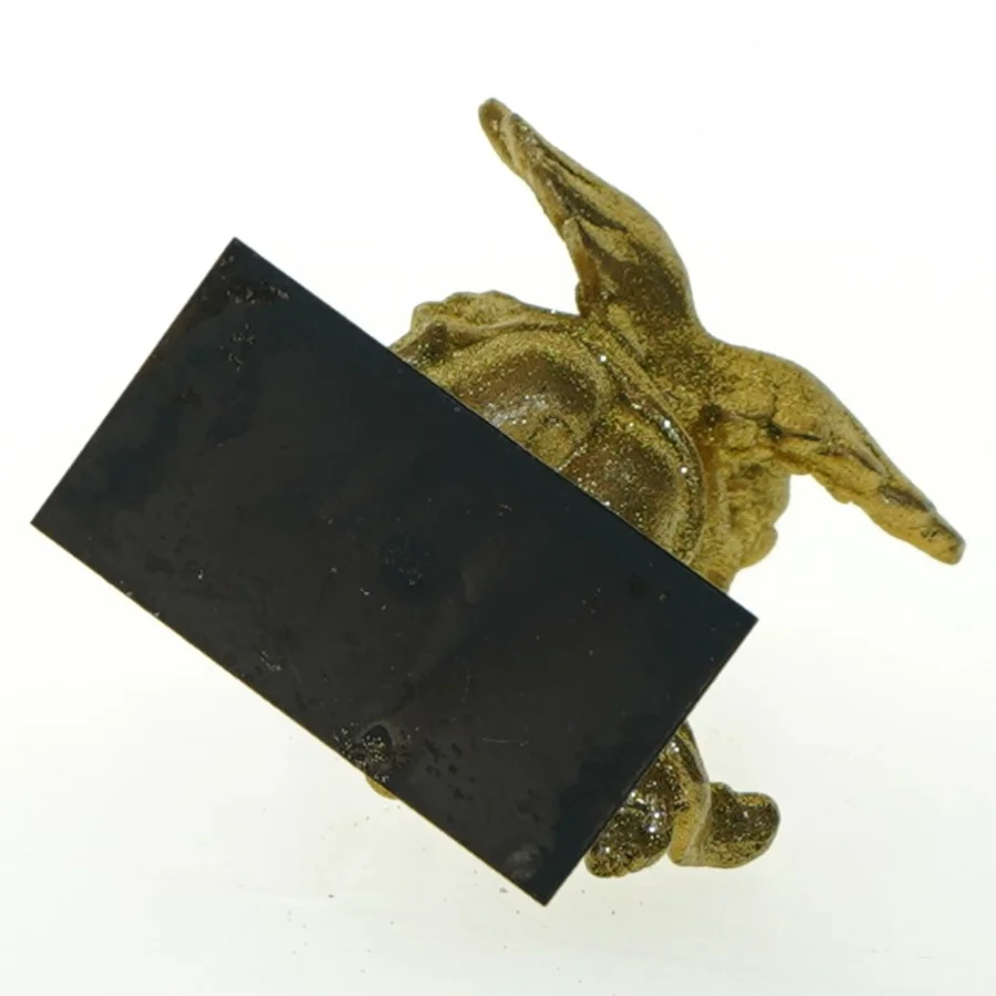 Dekorativ englefigur med glimmer (str. 19x8 cm)