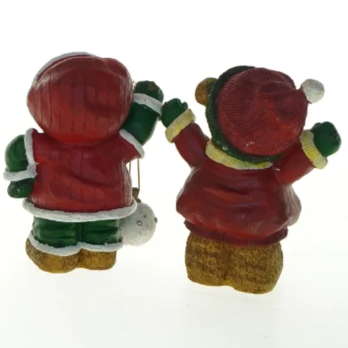 To julebjørns figurer (str. 13x10,5 cm)