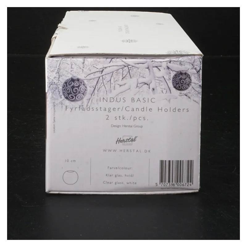 Herstal julefyrfadsstager   (str. H. 8 cm ø. 10 cm)