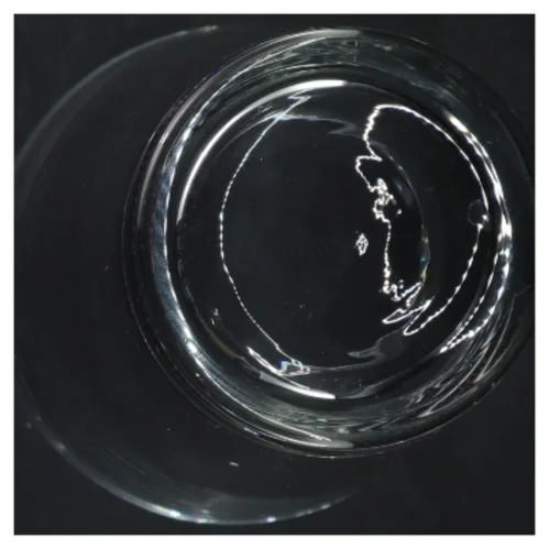 Glasvase (str. H. 25 cm. ø. 15 cm)