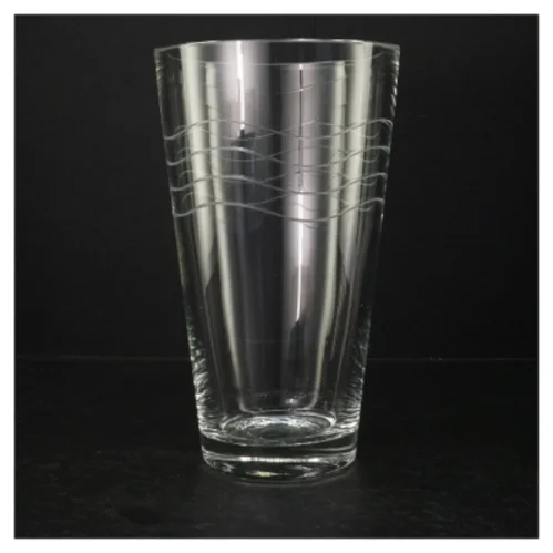 Glasvase (str. H. 25 cm. ø. 15 cm)