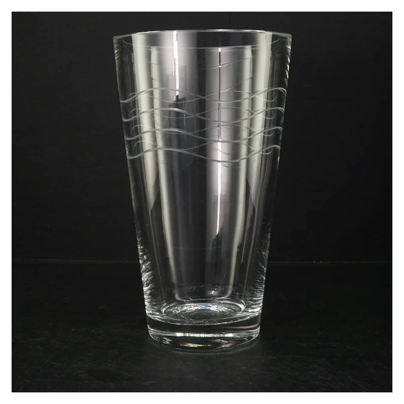 Glasvase (str. H. 25 cm. ø. 15 cm)