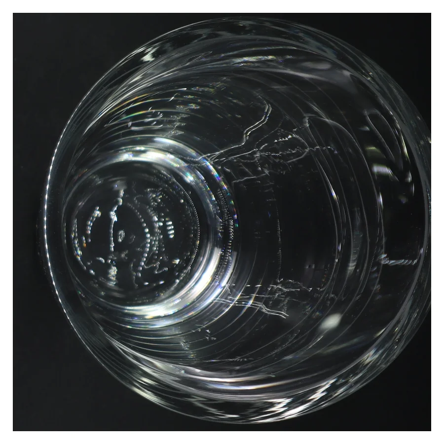Glasvase (str. H. 25 cm. ø. 15 cm)