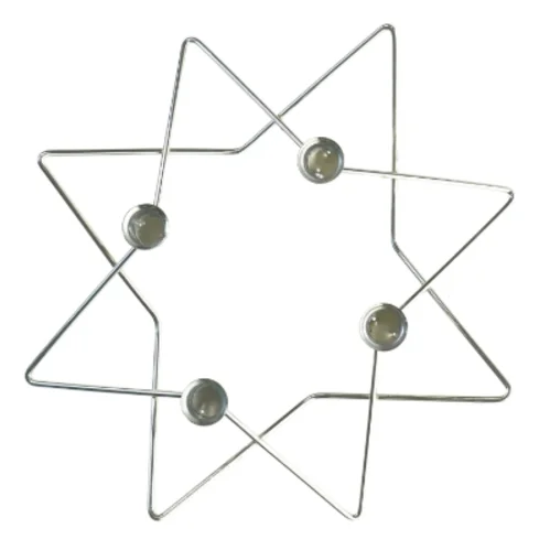 Jule advents stjerne lysestage (str. 37x7 cm)