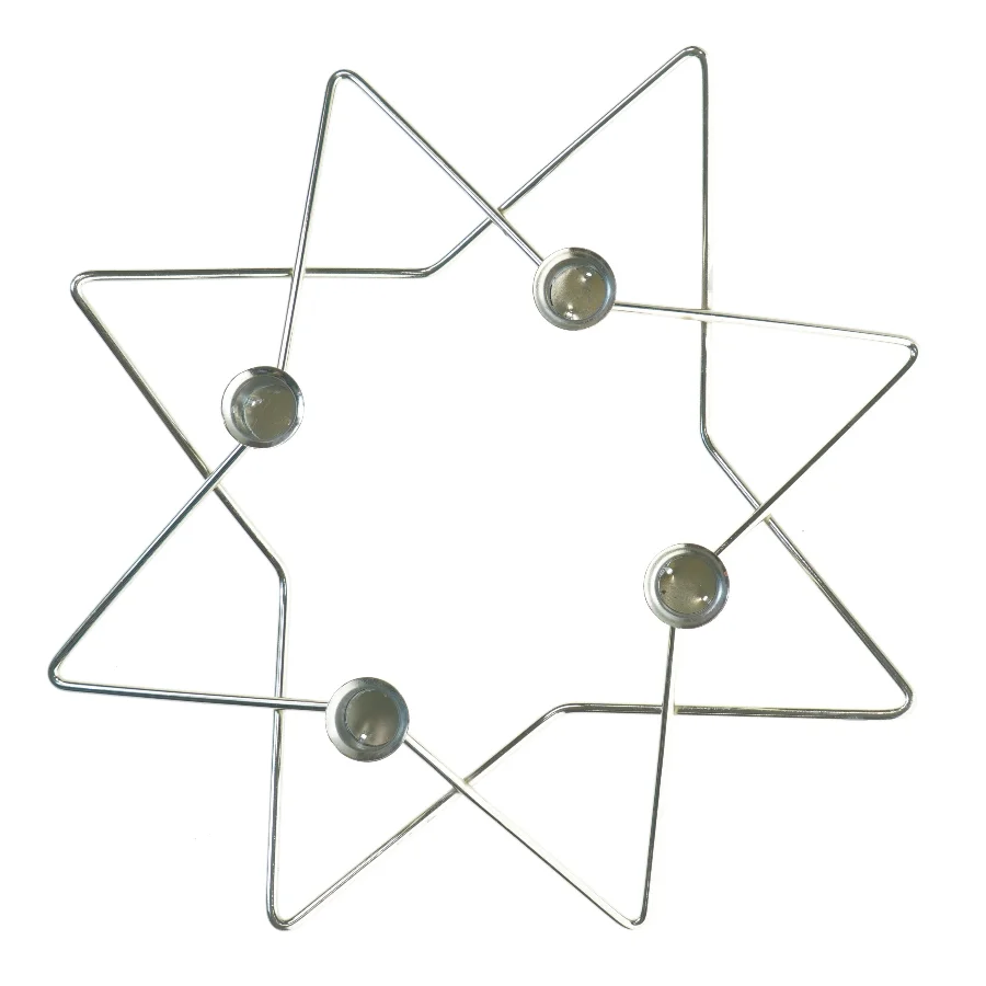 Jule advents stjerne lysestage (str. 37x7 cm)