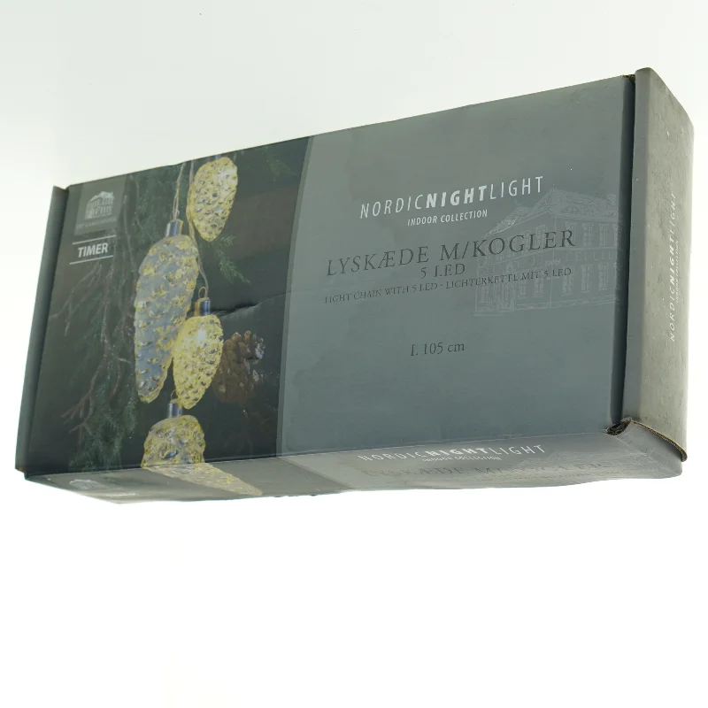 LED lyskæde med kogler fra Det Gamle Apotek (str. 105 cm)