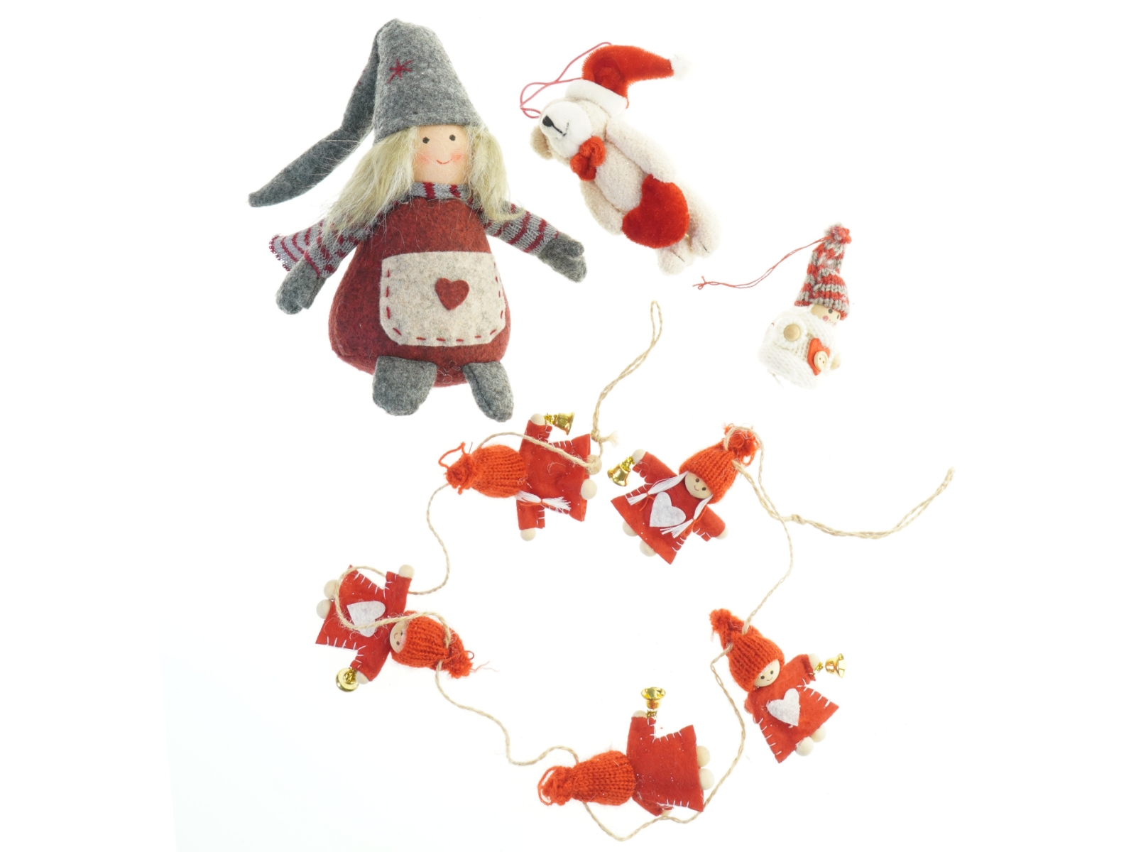 Håndlavet julepynt (str. 17x9 cm)