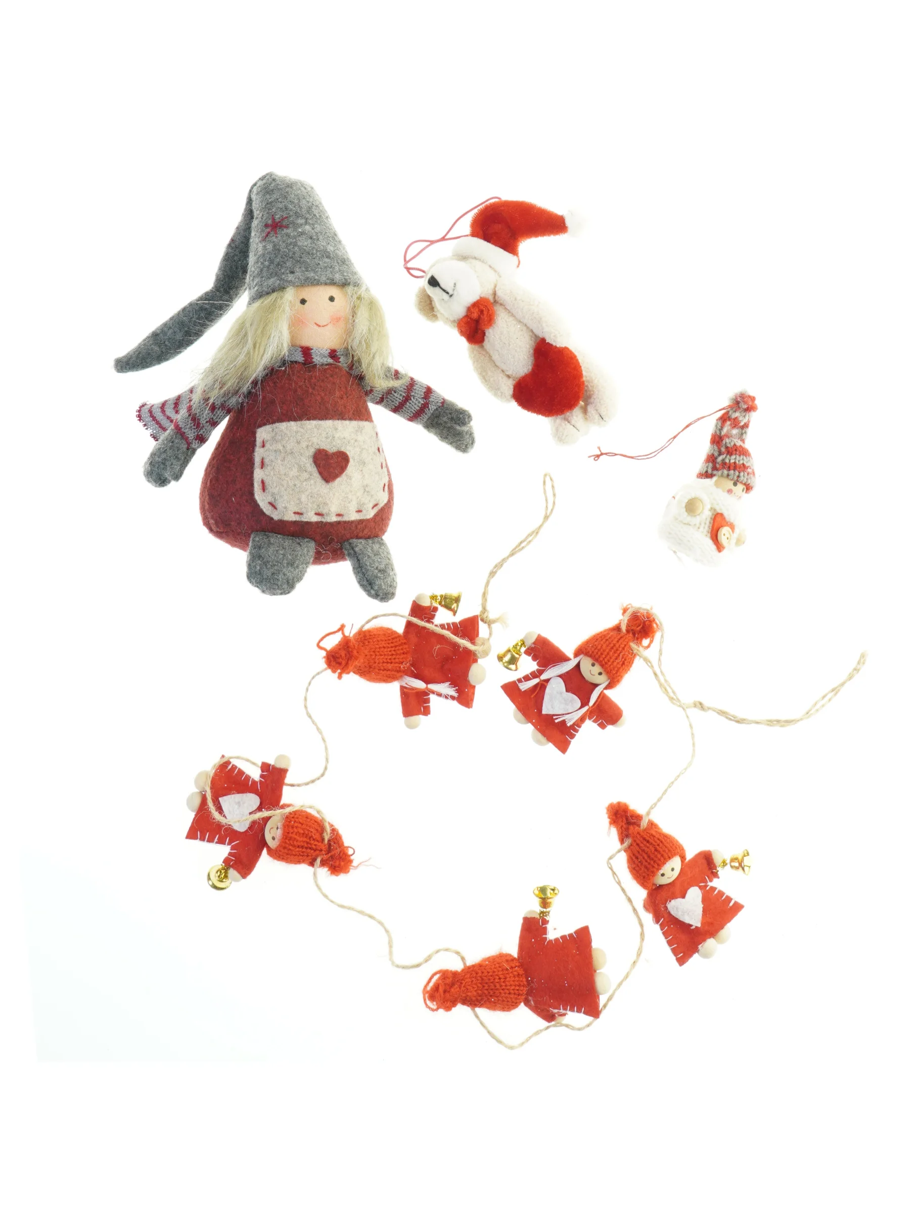 Håndlavet julepynt (str. 17x9 cm)