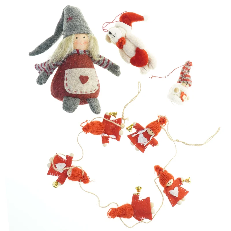 Håndlavet julepynt (str. 17x9 cm)