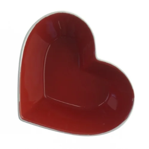 Hjerteformet dual-farvet skål fra Sagaform (str. 13 x. 11 cm)