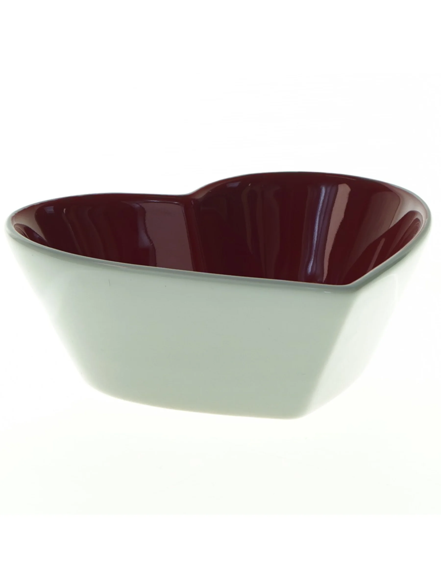 Hjerteformet dual-farvet skål fra Sagaform (str. 13 x. 11 cm)