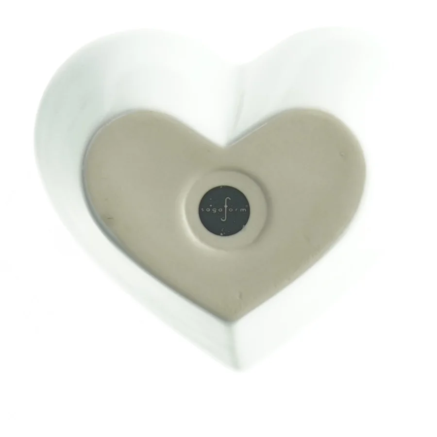 Hjerteformet dual-farvet skål fra Sagaform (str. 13 x. 11 cm)