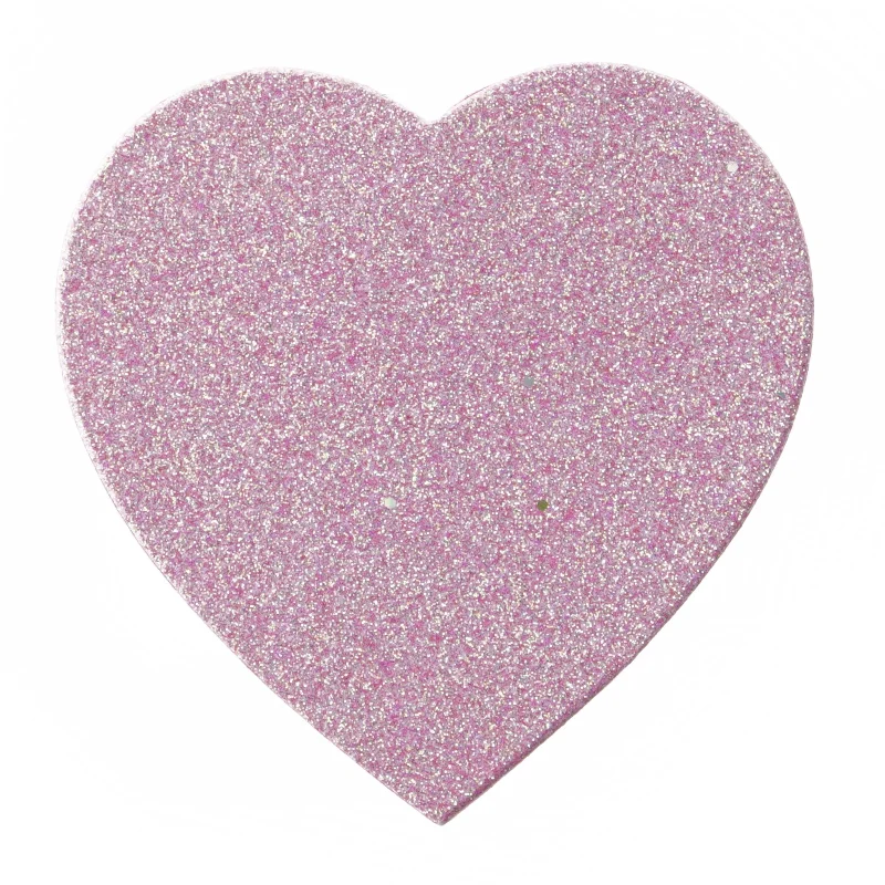 Glitrende hjerteformet gaveæske fra Flying Tiger (str. 18 cm)