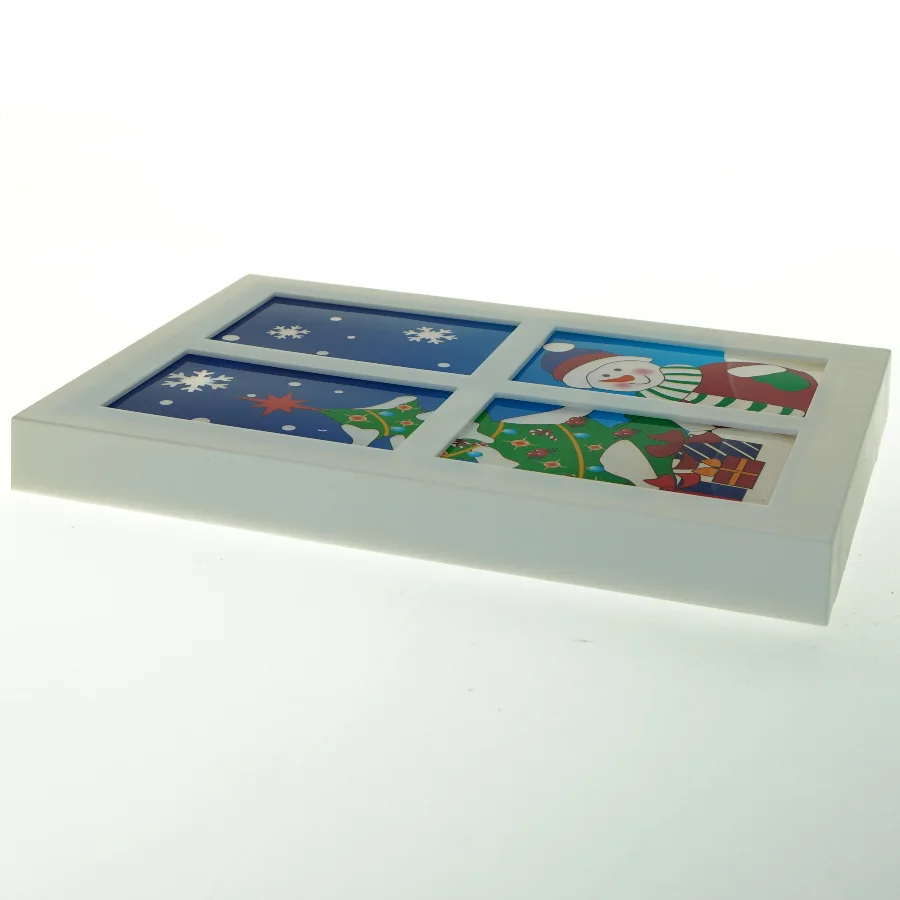 Dekorativt vindue med lys fra Rohs (str. 30x22x3,5 cm)