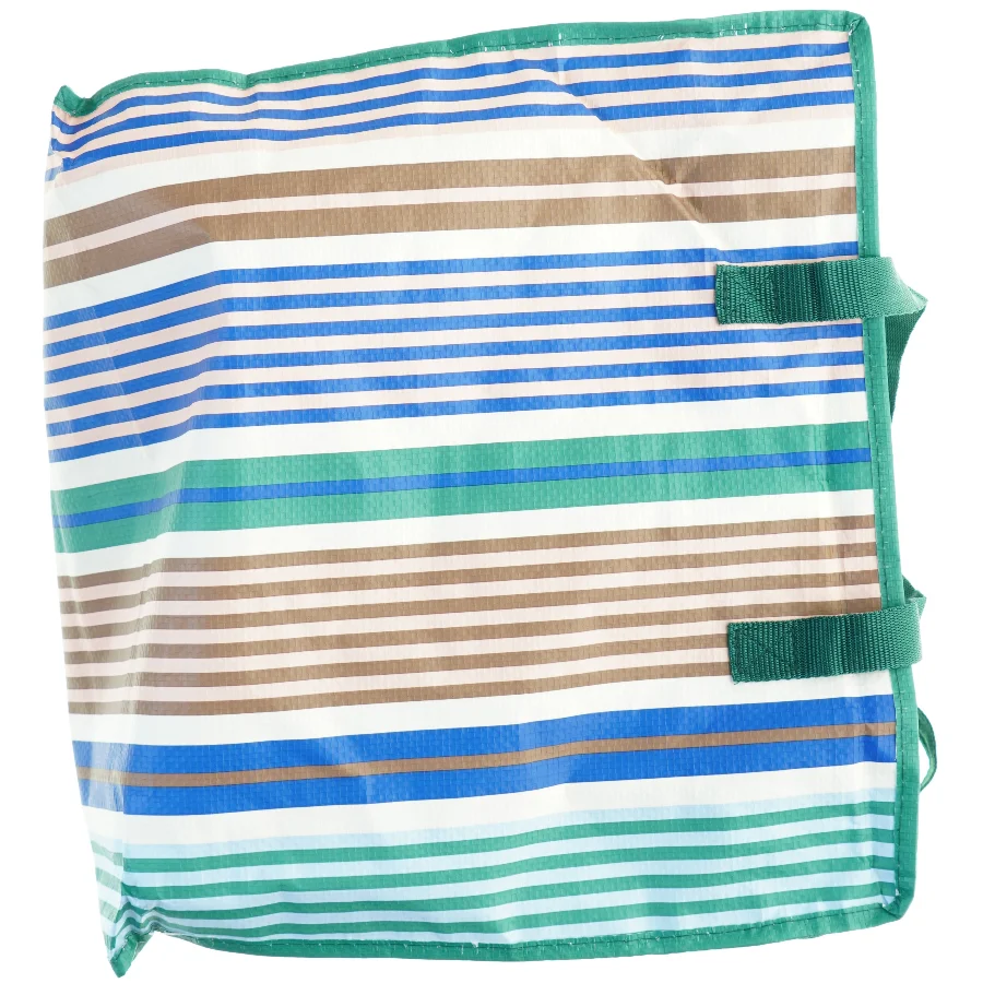 Strandtaske med striber (str. 34 x 23 x 38 cm)
