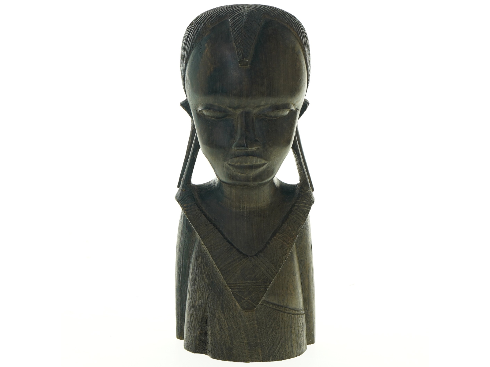 Afrikansk træstøtte  (str. H. 25,5 cm)