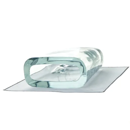 Vase i tykt glas (str. 15 cm)