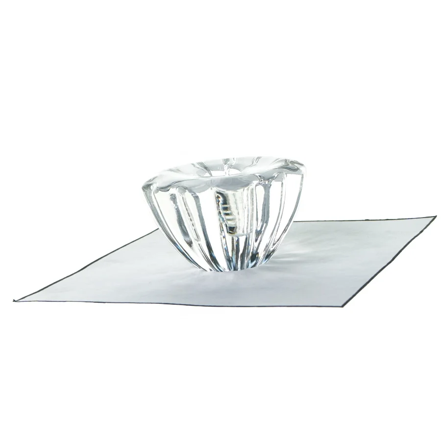 Lysestage i glas (str. 7 cm)