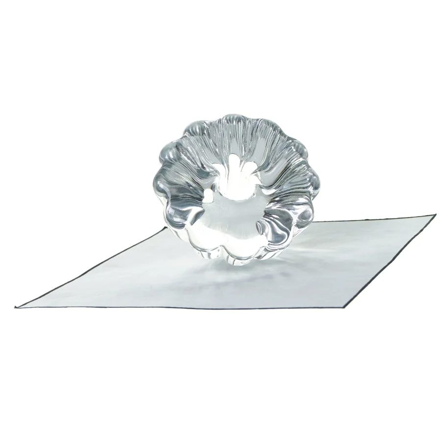 Lysestage i glas (str. 7 cm)