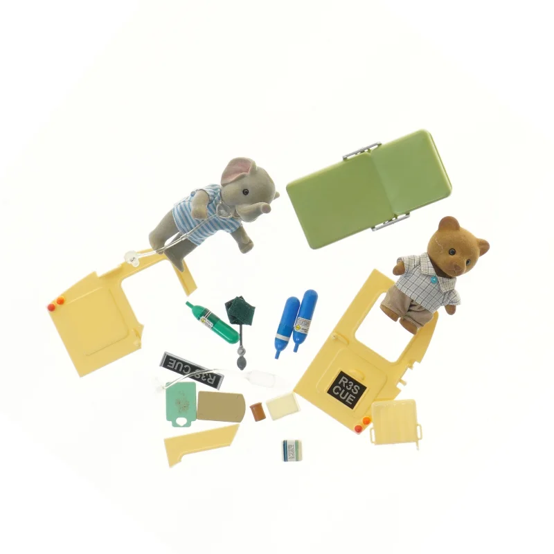 Ambulance byggesæt med figurer (str. 15x31x14,5 cm) fra sylvanian