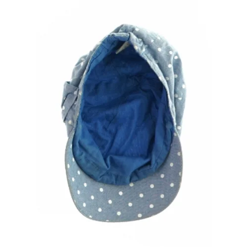 Blå hatmed prikker til børn