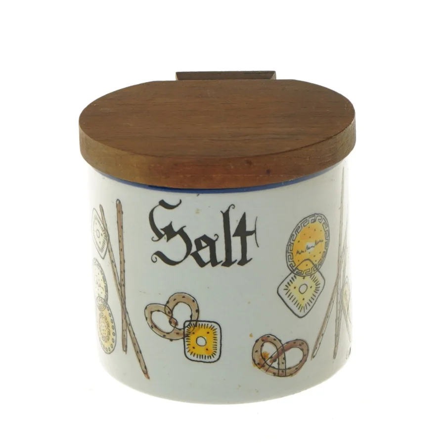 Vintage saltbeholder (str. 10,5x10,5 cm)