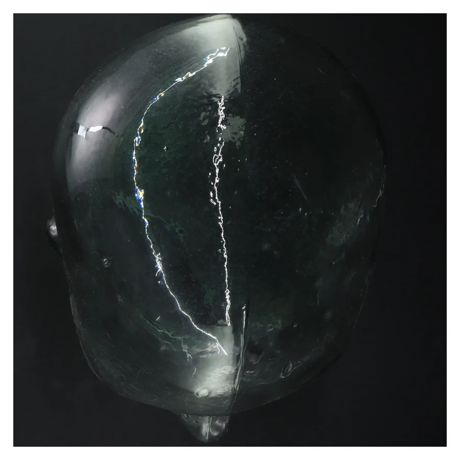 Glasmannequin hoved (str. 30 cm)