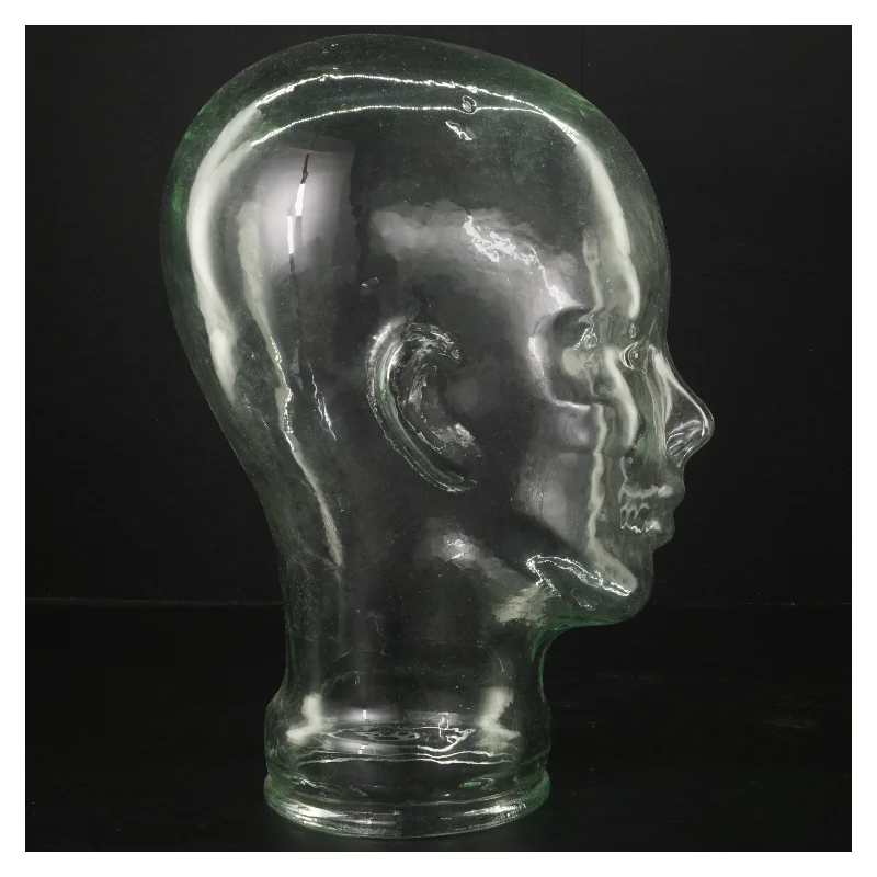 Glasmannequin hoved (str. 30 cm)
