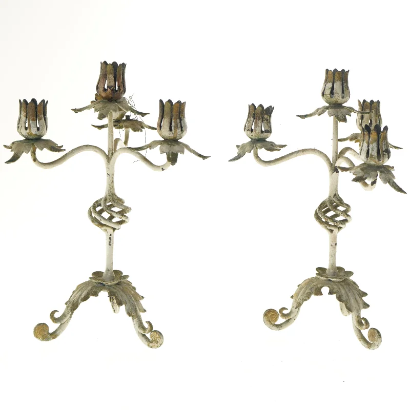 Vintage lysestager (str. 30 cm)