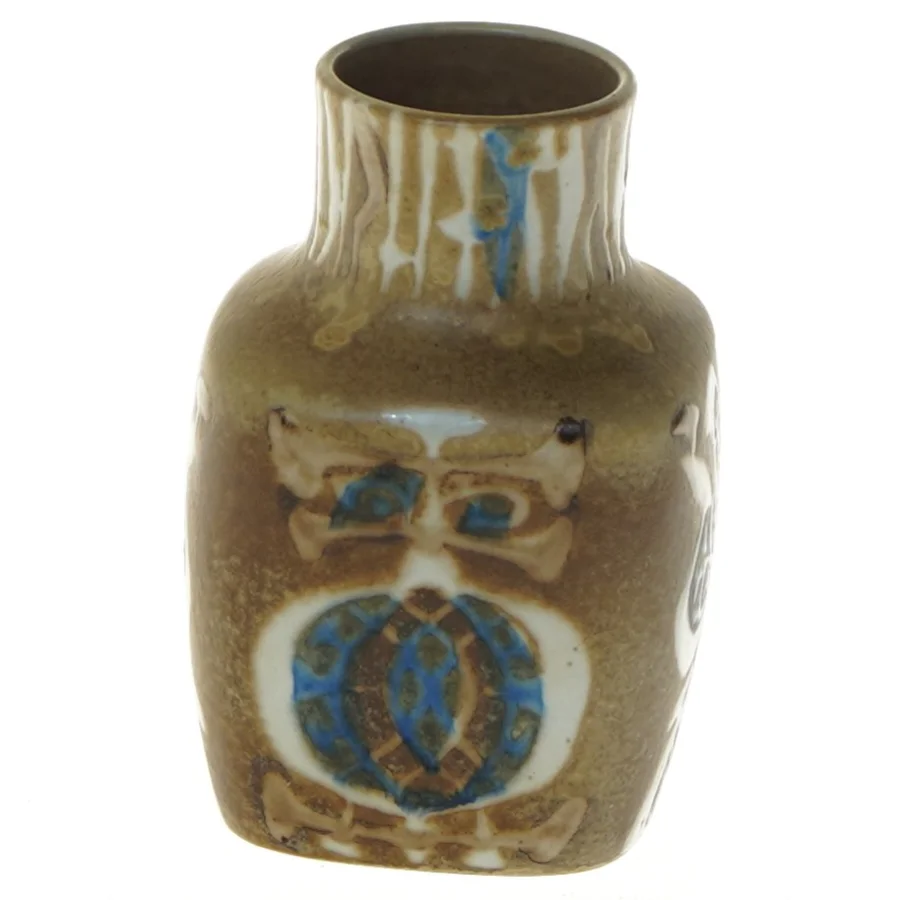 Keramisk vase med abstrakt design, 720 3361 (str. 11 cm) fra Royal Copenhagen