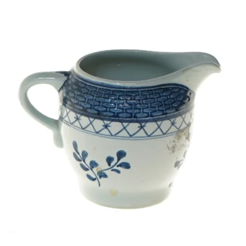 Blå og hvid porcelæns kande fra Royal Copenhagen (str. 7,5 cm)
