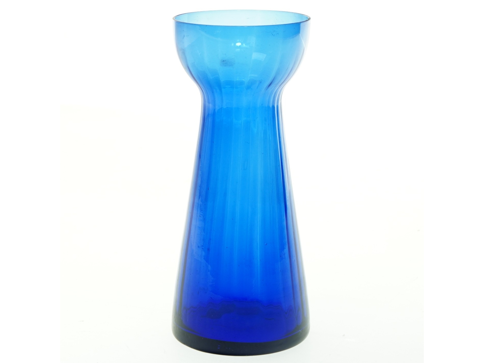Blå glasvase, hyacinth (str. 18x8 cm)