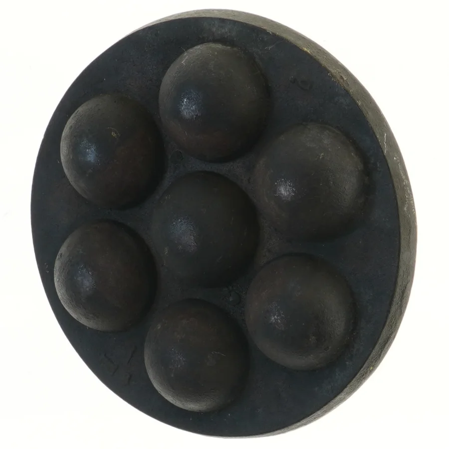 Æbleskivepande med seks fordybninger (str. Ø 25 cm)