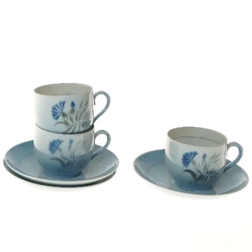 Demeter , 3 par kaffekopper fra B&G (str. Ø 7 & 14 cm)